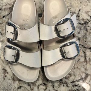 Birkenstock white arizonas
